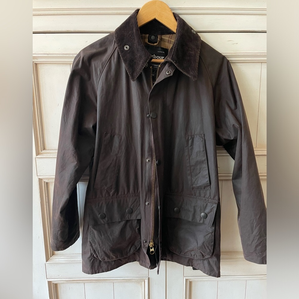 Barbour Brown Jacket with Corduroy Collar